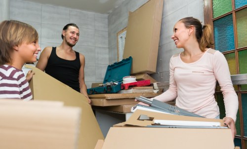 Commercial moving team planning a business relocation in Merton