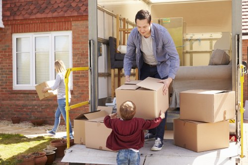 Packing and loading items for a Merton man and van service