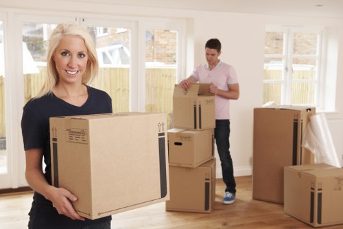 Commercial removals setup for an office or business move in Merton