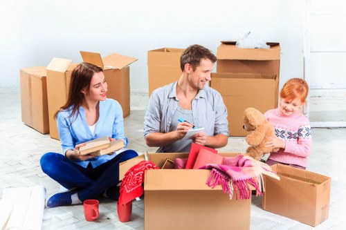 Professional moving service handling furniture transport in Merton