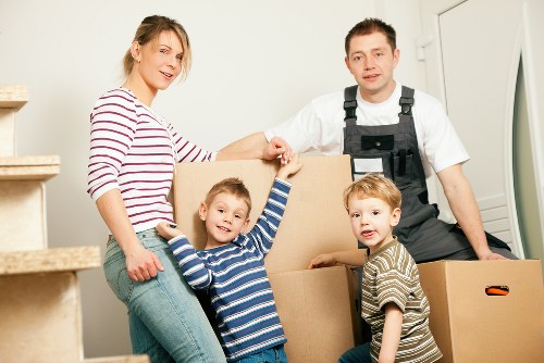 Staff reviewing moving plans before a Man and Van Merton job