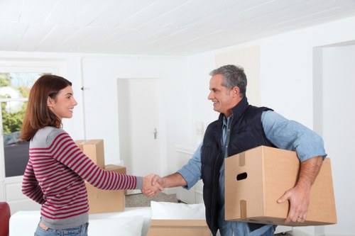 Organised moving day unpacking service for a Merton property