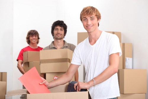 Residential and business items prepared for storage in Merton